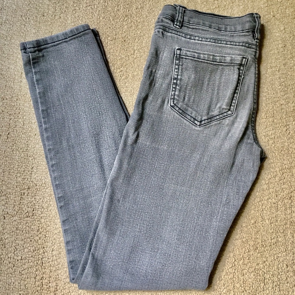 g:21  Grey Distressed Skinny Jeans